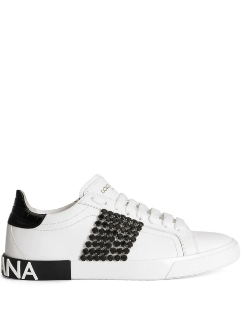 Dolce & Gabbana rhinestone-embellished sneakers - White - zdjęcie produktu nr 1