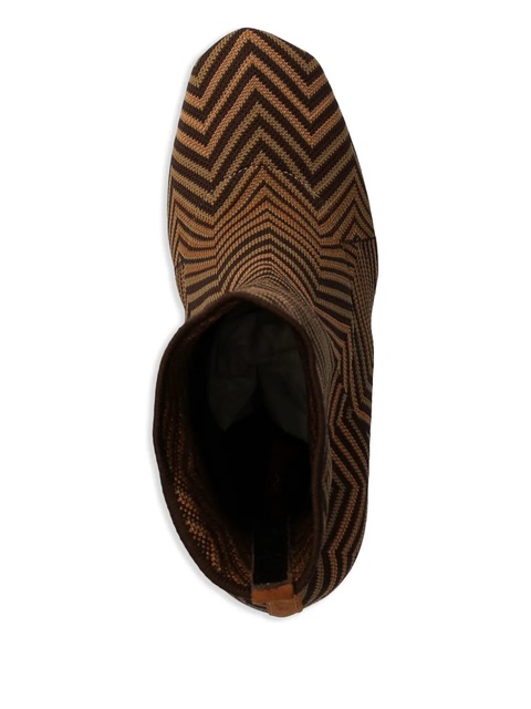 Missoni zigzag-pattern boots - Brown - zdjęcie produktu nr 2