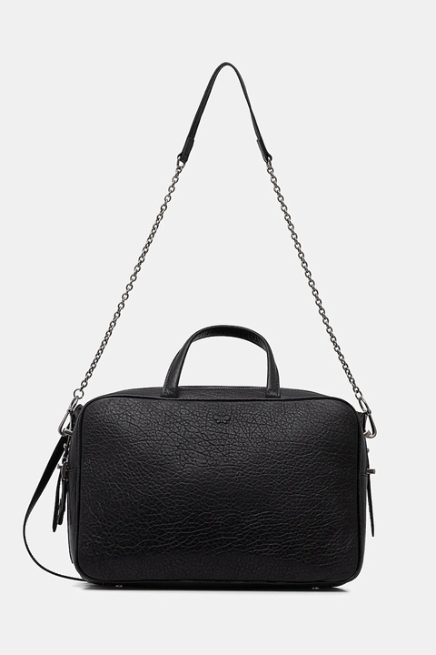 Weekend Max Mara torebka skórzana PALOS kolor czarny 2525516085600 - zdjęcie produktu nr 2