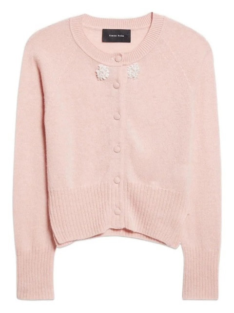 Simone Rocha embellished button cardigan - Pink - zdjęcie produktu nr 1