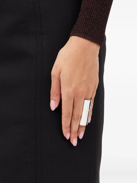 MM6 Maison Margiela engraved ring - Silver - zdjęcie produktu nr 2