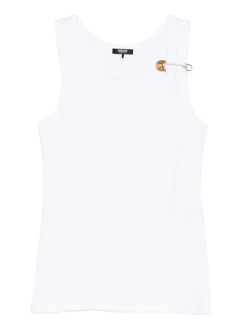 Versace safety-pin tank top - 1W000 OPTICAL WHITE - zdjęcie produktu nr 1