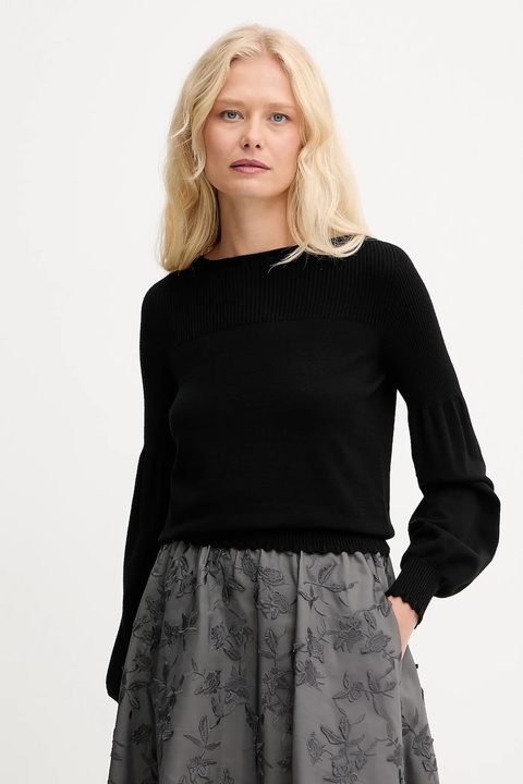 Twinset sweter damski kolor czarny lekki 252TP3061 - zdjęcie produktu nr 1