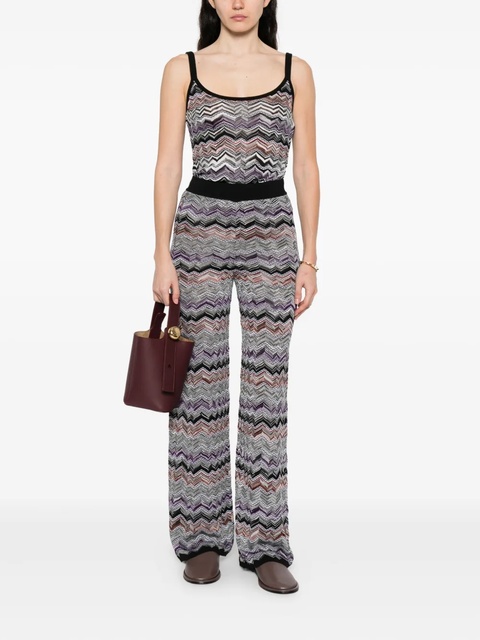 Missoni zigzag-pattern trousers - Black - zdjęcie produktu nr 2
