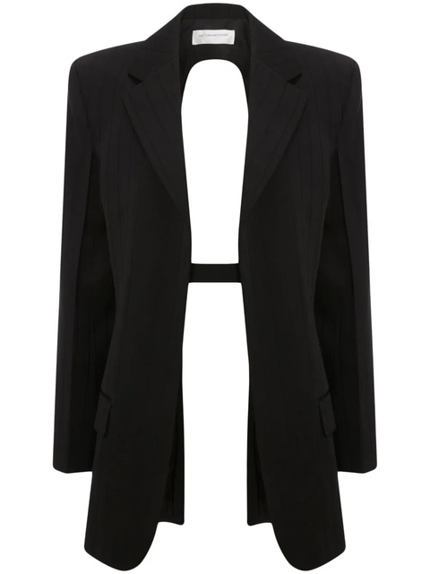 Victoria Beckham open-back single-breasted blazer - Black - zdjęcie produktu nr 1