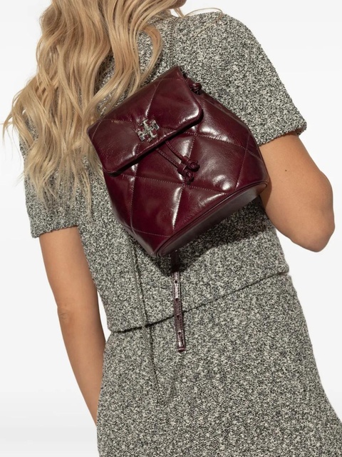Tory Burch quilted leather backpack - Purple - zdjęcie produktu nr 1