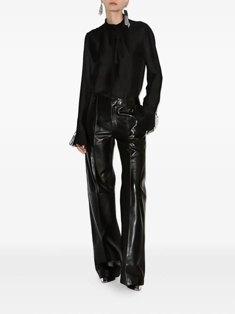 ISABEL MARANT Raphaella ruffled-cuff blouse - Black - zdjęcie produktu nr 2