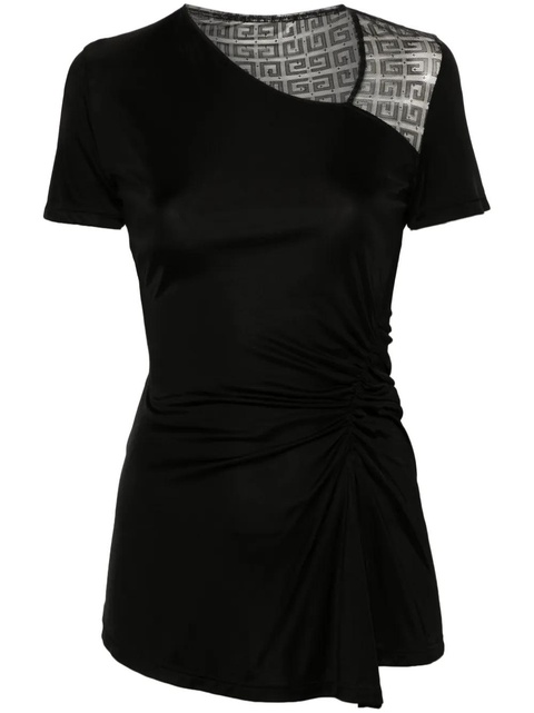 Givenchy 4G-lace draped top - Black - zdjęcie produktu nr 1
