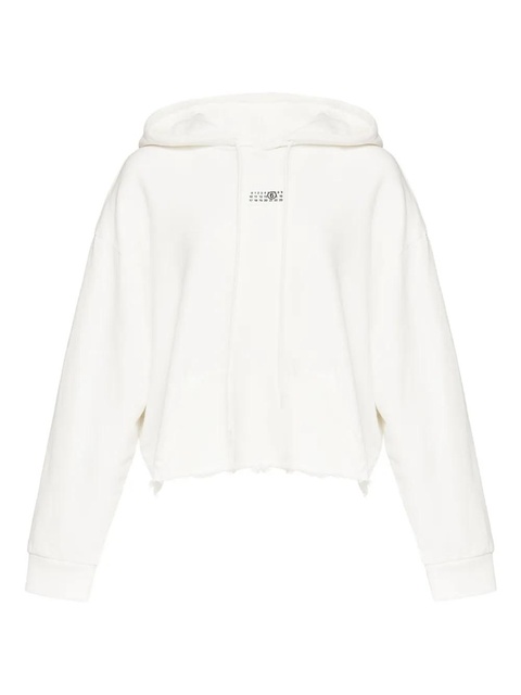 MM6 Maison Margiela Numbers-print hoodie - White - zdjęcie produktu nr 1