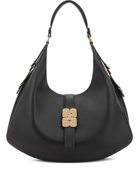 GANNI detailed-hardware shoulder bag - Black - zdjęcie produktu nr 1