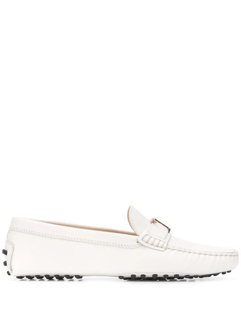 Tod's Gommino leather loafers - White - zdjęcie produktu nr 1