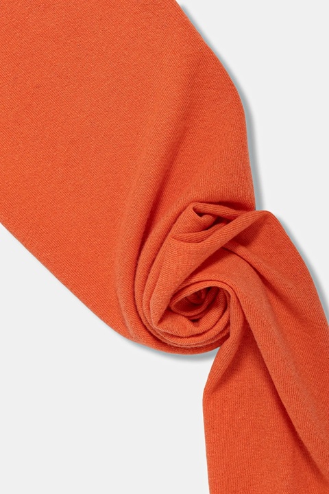 United Colors of Benetton szalik wełniany kolor pomarańczowy gładki 1002DU01E - zdjęcie produktu nr 2