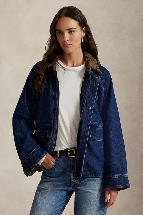 Polo Ralph Lauren kurtka jeansowa kolor niebieski przejściowa 211971233 - zdjęcie produktu nr 1