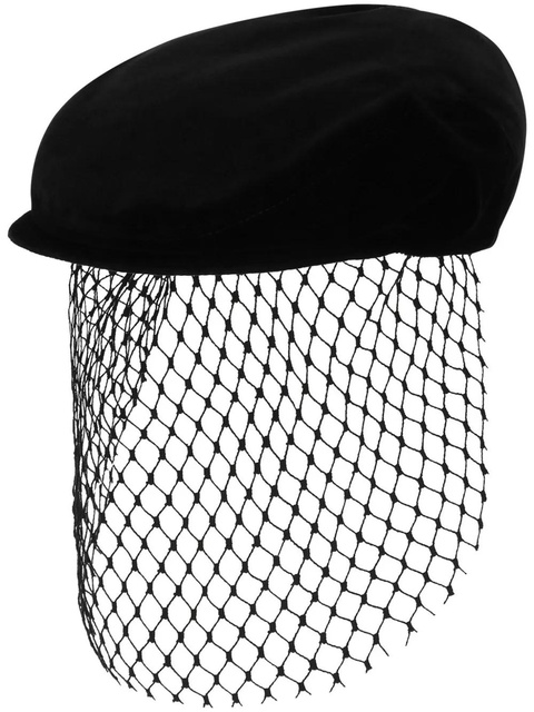 Dolce & Gabbana veil velvet hat - Black - zdjęcie produktu nr 1