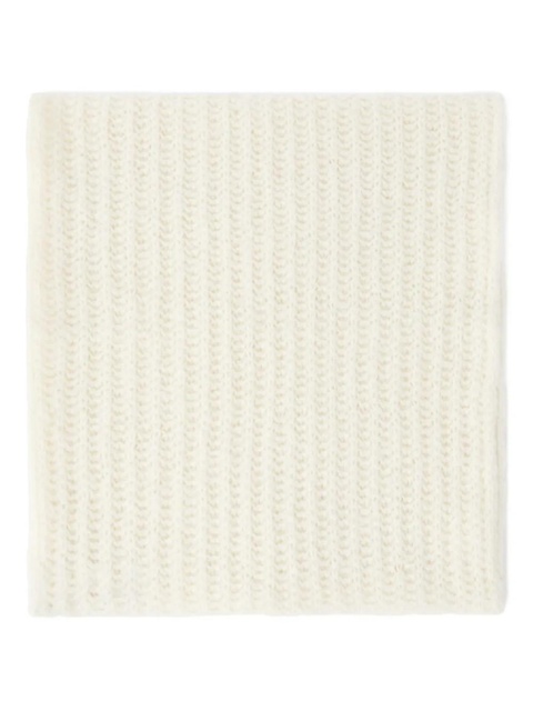 PINKO ribbed-knit scarf - White - zdjęcie produktu nr 2