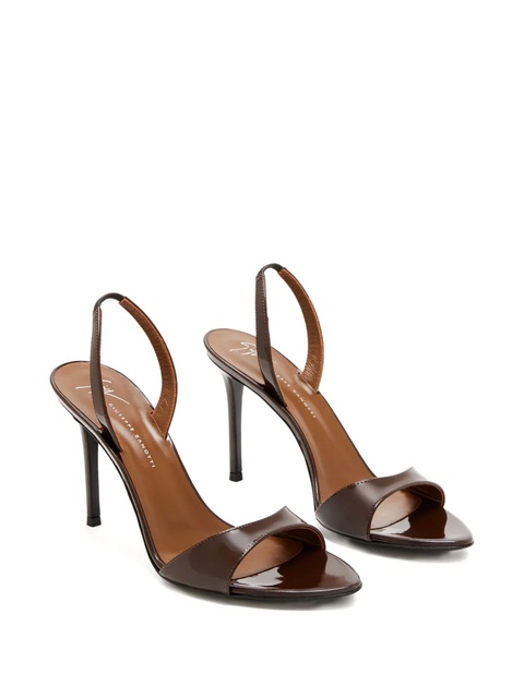 Giuseppe Zanotti 90mm slingback stiletto sandals - Brown - zdjęcie produktu nr 1
