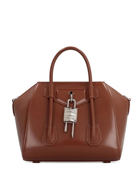 Givenchy mini Antigona Lock tote bag - Brown - zdjęcie produktu nr 1