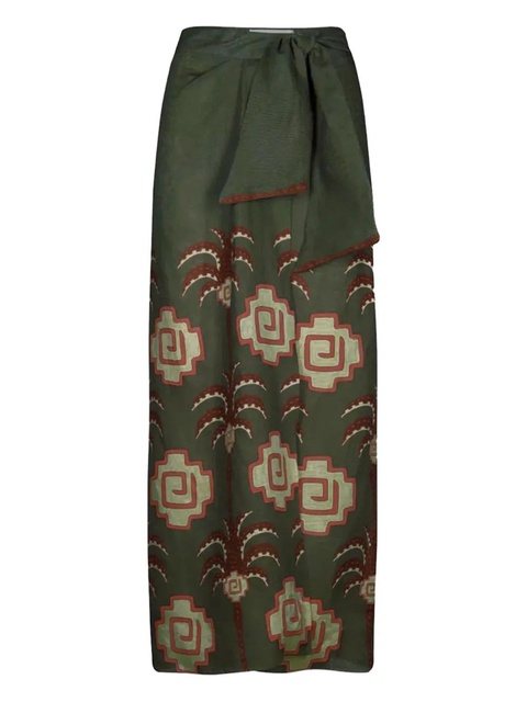 Johanna Ortiz Amazon Echoes skirt - Green - zdjęcie produktu nr 1