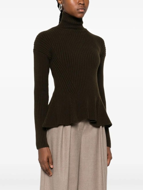 Max Mara ribbed peplum knitwear - Green - zdjęcie produktu nr 2
