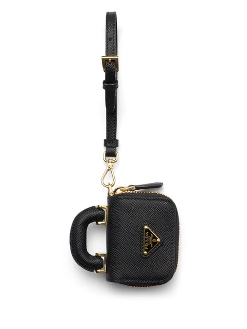 Prada Saffiano leather AirPods case - Black - zdjęcie produktu nr 1