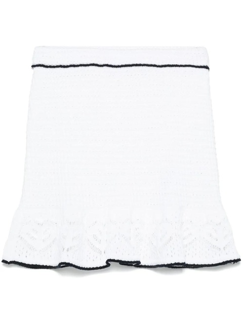 Blumarine crochet mini skirt - White - zdjęcie produktu nr 1