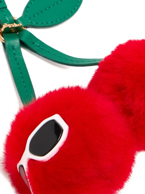 Versace cherry-motif bag charm - Red - zdjęcie produktu nr 2