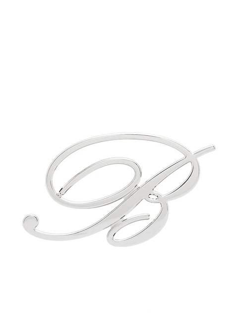 Blumarine logo-plaque earring - Silver - zdjęcie produktu nr 1