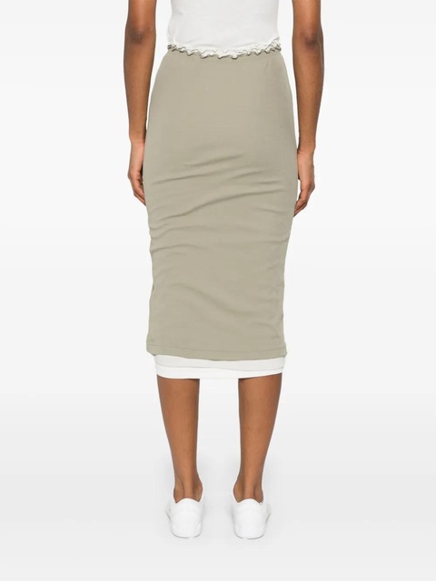 Jil Sander + cotton midi skirt - White - zdjęcie produktu nr 2