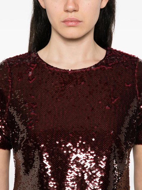 Maje sequin-embellished short-sleeve dress - Red - zdjęcie produktu nr 2