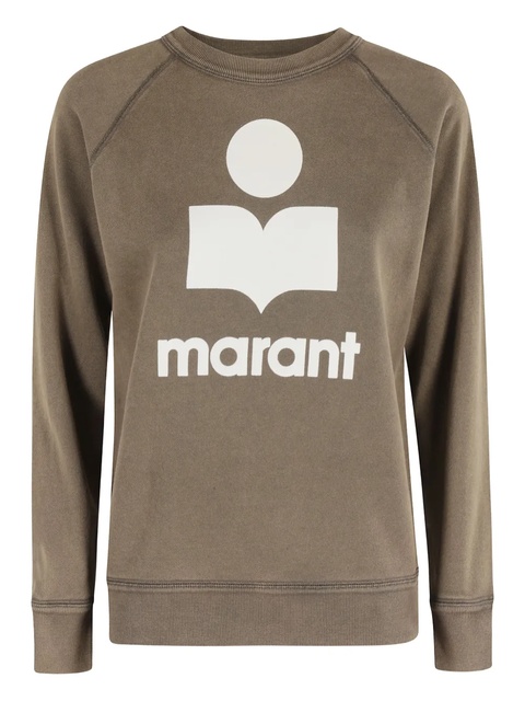MARANT ÉTOILE logo-print long-sleeve sweatshirt - Brown - zdjęcie produktu nr 1
