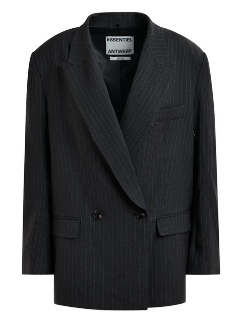 Essentiel Antwerp pinstripe double-breasted blazer - Blue - zdjęcie produktu nr 1