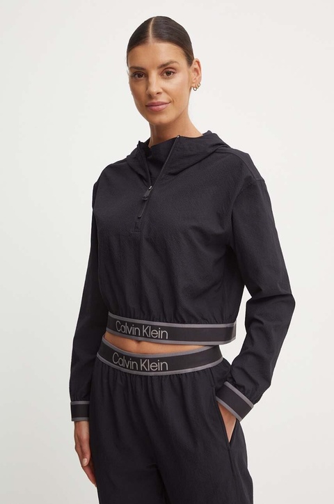 Calvin Klein Performance bluza treningowa kolor czarny z kapturem z nadrukiem 00GWF4J403 - zdjęcie produktu nr 1