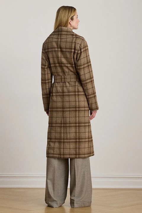 Lauren Ralph Lauren płaszcz z dodatkiem wełny kolor brązowy 200979580 - zdjęcie produktu nr 1