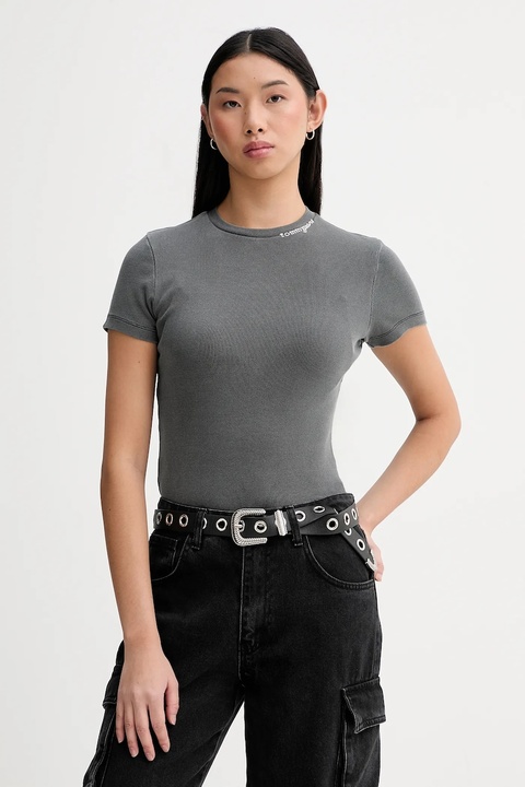 Tommy Jeans t-shirt damski kolor szary DW0DW22079 - zdjęcie produktu nr 1