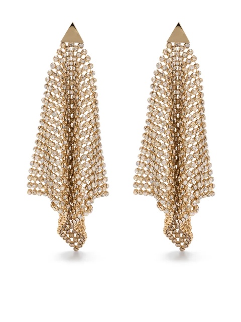 Rabanne crystal-embellished drop earrings - Gold - zdjęcie produktu nr 1
