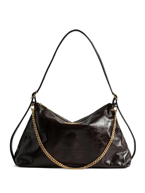 Zadig&Voltaire Jim chain-embellished shoulder bag - Brown - zdjęcie produktu nr 1