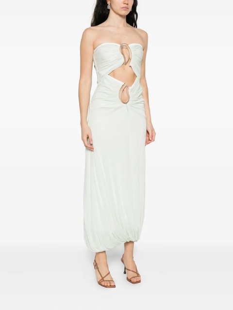 Christopher Esber paisley-ring dress - Green - zdjęcie produktu nr 2