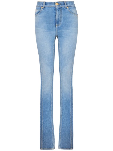 Balmain high-rise slim-cut jeans - Blue - zdjęcie produktu nr 1