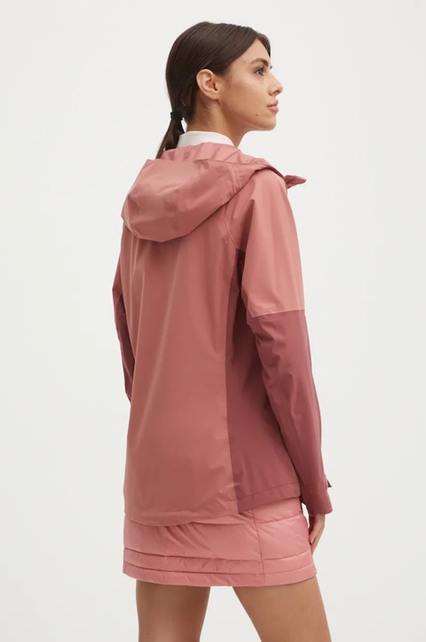 Jack Wolfskin kurtka outdoorowa Eagle Peak 2L kolor różowy A61825 - zdjęcie produktu nr 2