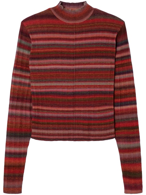 RE/DONE ribbed mock-neck sweater - Red - zdjęcie produktu nr 1