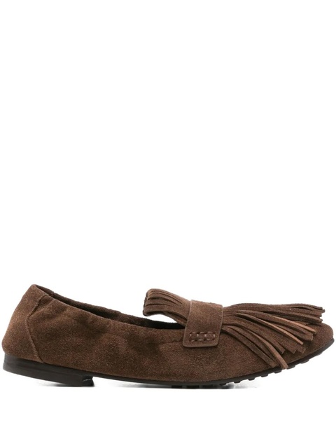 Tory Burch suede tassel ballet flats - Brown - zdjęcie produktu nr 1