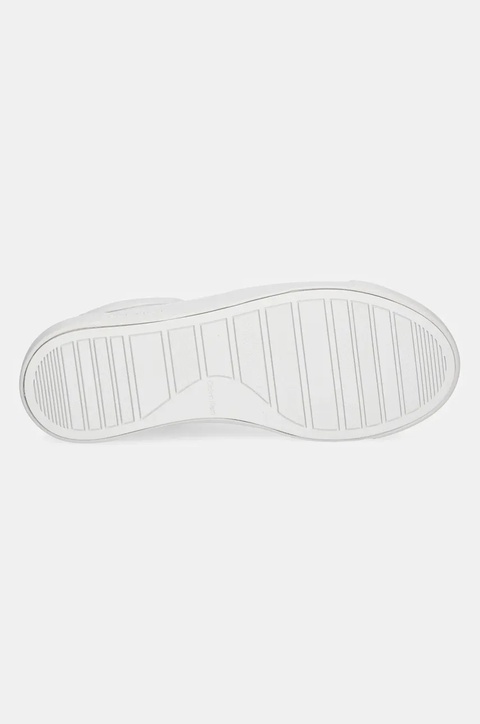 Calvin Klein sneakersy skórzane CUPSOLE LACE UP W/ML - LTH kolor biały HW0HW02288 - zdjęcie produktu nr 2