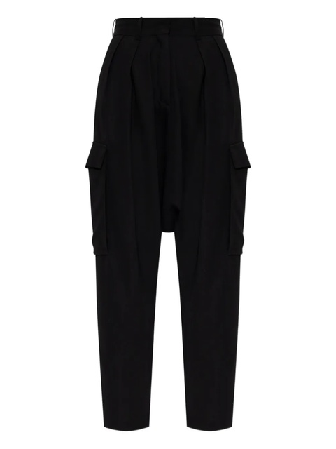 LOEWE pleated cargo trousers - Black - zdjęcie produktu nr 1