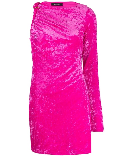 Versace rolled velvet minidress - Pink - zdjęcie produktu nr 1
