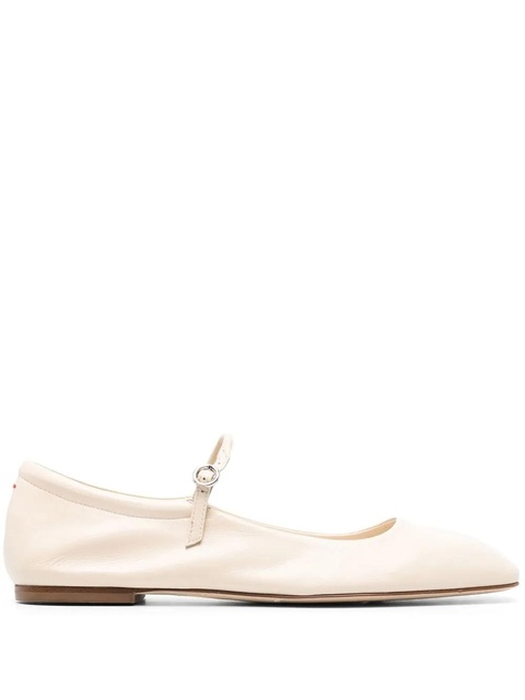 Aeyde Maryjane leather ballerina shoes - Neutrals - zdjęcie produktu nr 1