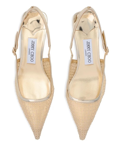 Jimmy Choo 50mm Amel slingback pumps - Gold - zdjęcie produktu nr 2