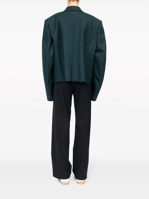 MM6 Maison Margiela double-breasted over-sized blazer - Green - zdjęcie produktu nr 2