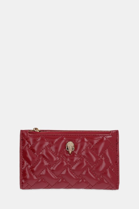 Kurt Geiger London portfel skórzany KENSINGTON damski kolor bordowy 4703950319 - zdjęcie produktu nr 1