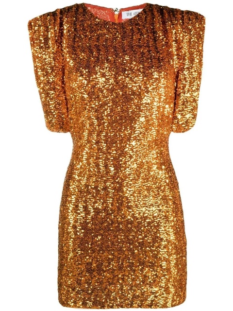 The Attico sequin-embellished mini dress - Orange - zdjęcie produktu nr 1