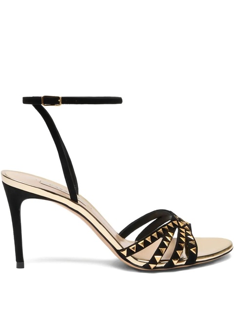 Casadei 180mm leather studded sandals - Black - zdjęcie produktu nr 1